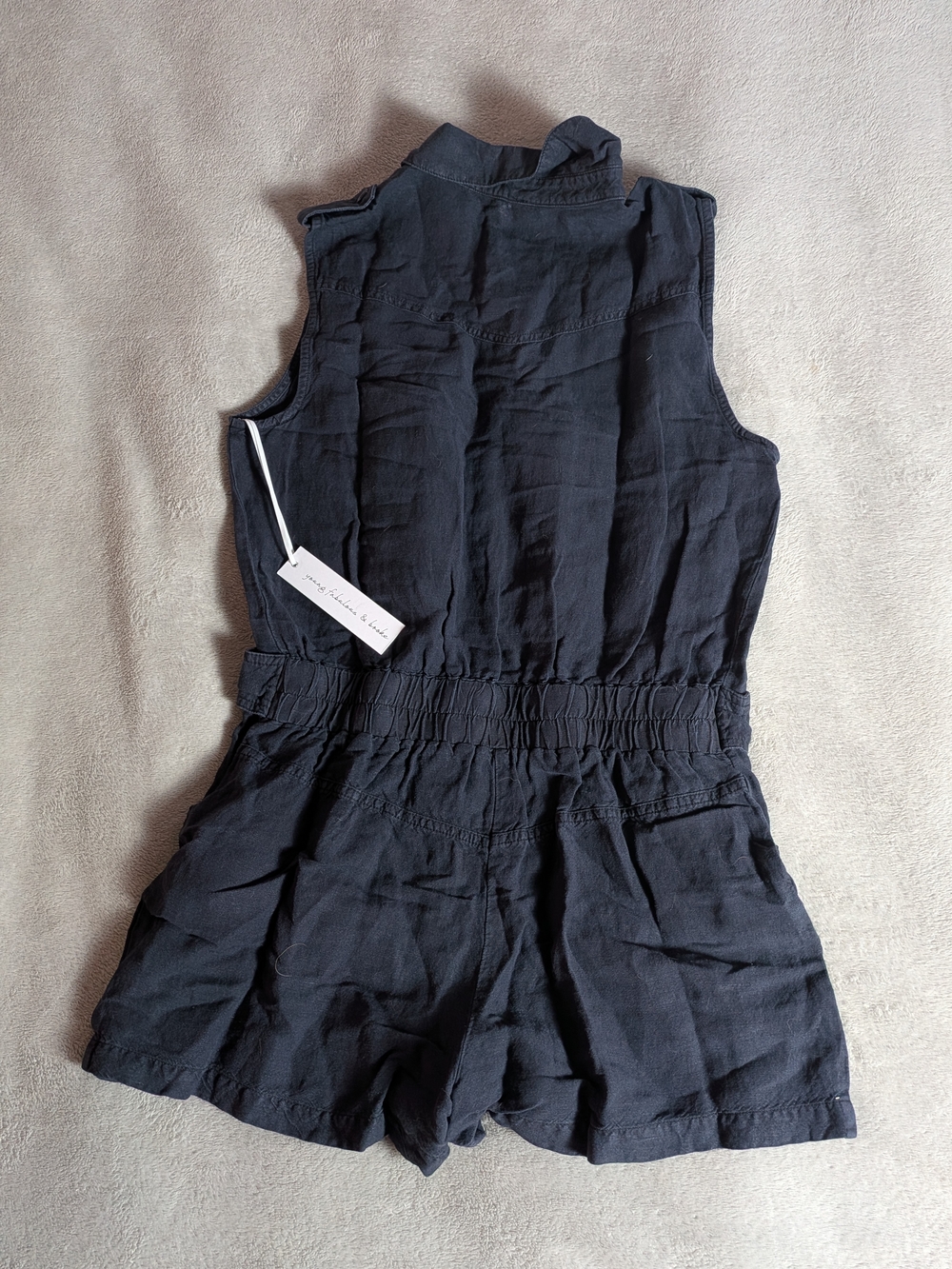 Young Fabulous & Broke Navy Blue Sleeveless Utility Romper NWT - Picture 6 of 6